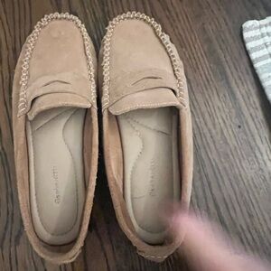 Elephantito Light Brown Suede Loafers